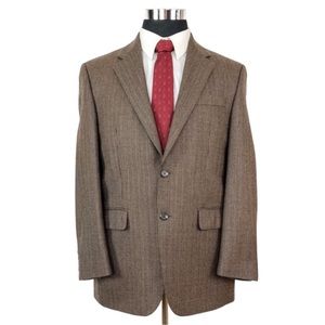 CHAPS Lambswool Houndstooth Sport Coat Blazer